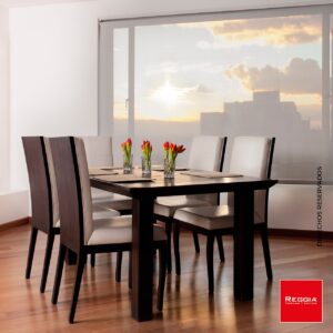 Ambiente Cortina Enrollable Solar Screen Reggia para tu comedor